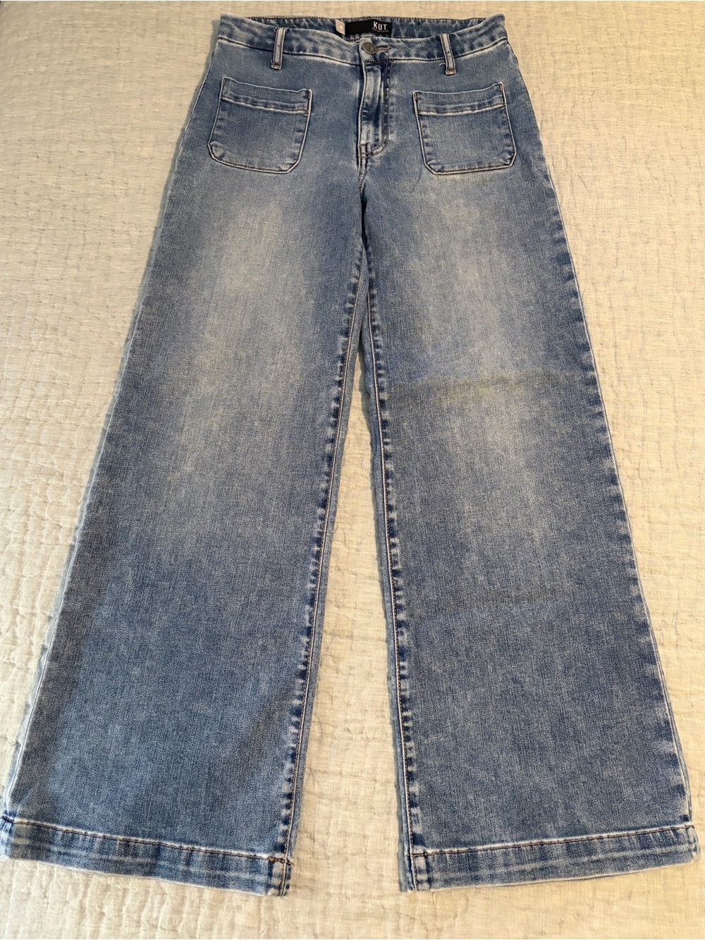 Kut from the Kloth Light Wide Leg Jeans